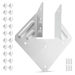 Teräksiset korroosionkestävät kattotuolien kiinnikkeet 25 kpl ulkokäyttöön