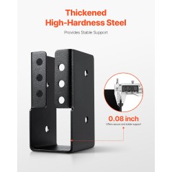 Palkkikannatin teräksinen piilosasennettava sopii 2x4-puulle 49x92 mm 24 kpl ulkokäyttöön