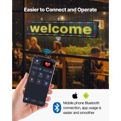 Ohjelmoitava täysvärinen P10 LED-näyttö alumiinirunko 1310×190×55 mm