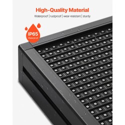 Ohjelmoitava täysvärinen P10 LED-näyttö alumiinirunko 1310×190×55 mm