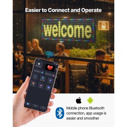 LED-mainostaulu P10 täysvärinen alumiinirunkoinen 990x350x55 mm vierivä teksti liikkeisiin