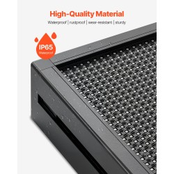 Ohjelmoitava täysivärinen LED-mainostaulu P6 alumiinirunko 990x412 mm