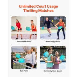 Pickleball-maila T700-hiilikuitupinnalla PP-kennorunko termomuovattu rakenne PU-grippi sisä- ja ulkokäyttöön