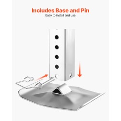 Viidennen pyörän asuntovaunun etujalka Q235A-teräs 2722 kg musta