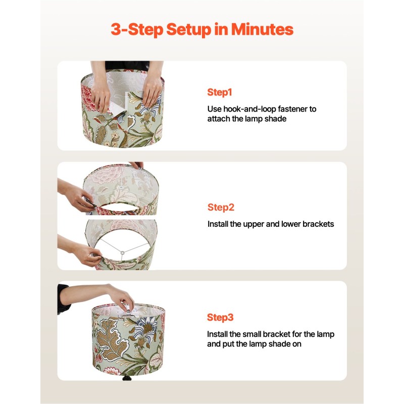 Lamppuvarjostin rumpumallinen pellava muovi teräsrunko 2 kpl 33x33x25 cm