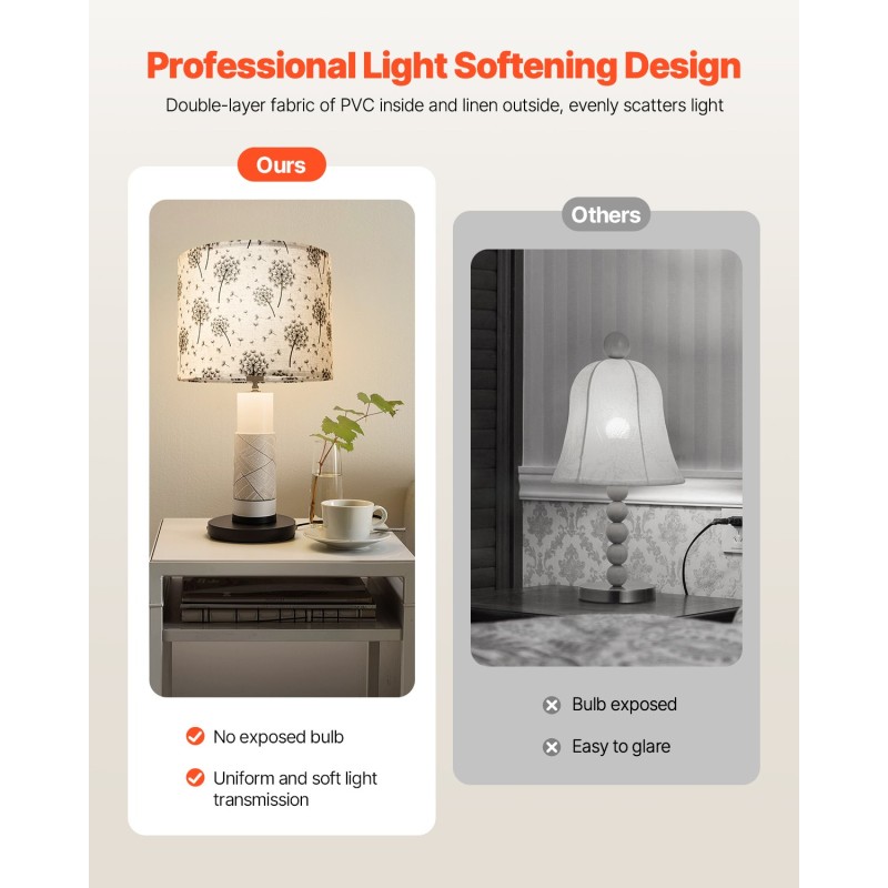 Lampunvarjostimet rumpumuotoiset pellavakankaiset rautarunko 330x330x250 mm 2 kpl