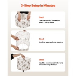 Lampunvarjostimet rumpumuotoiset pellavakankaiset rautarunko 330x330x250 mm 2 kpl