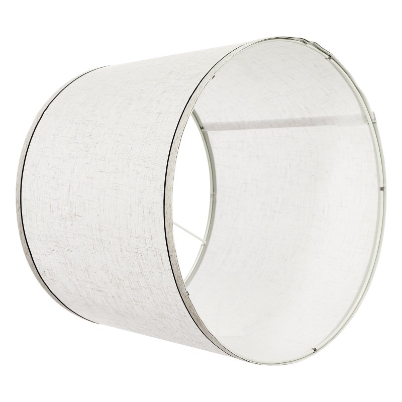 Pellavavarjostin 2 kpl 290×320×245 mm vaalea pellava musta reunus E27-sopiva