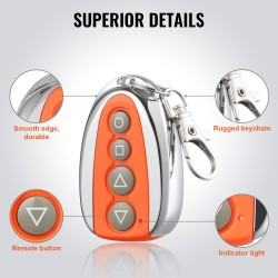 Liukuportin kaukosäädin ABS-muovi ja alumiiniseos 4 painiketta 40 metrin kantama