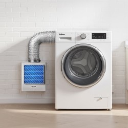 Poistoilmasarja kuivausrummulle sisäkäyttöön ABS-muovinen 99 mm neljällä vaihtotyynyllä