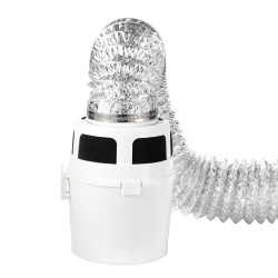 Kuivausrummun poistoputkisarja PP-vesisäiliö alumiinikanava 1500 mm 101,6 mm sisäkäyttöön