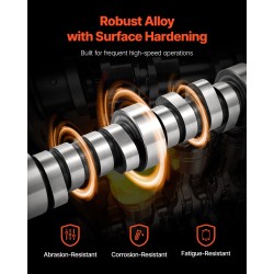 Nokka-akseli harmaasta valuraudasta 495 x 55 x 55 mm LS-moottoreihin