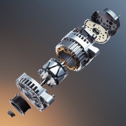 Auton laturi 125A alumiinirunko puhdas kuparikäämi useisiin malleihin sopiva