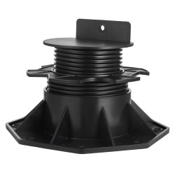 Säädettävät PP muoviset terassin tukijalat 60 135 mm 24 kpl musta