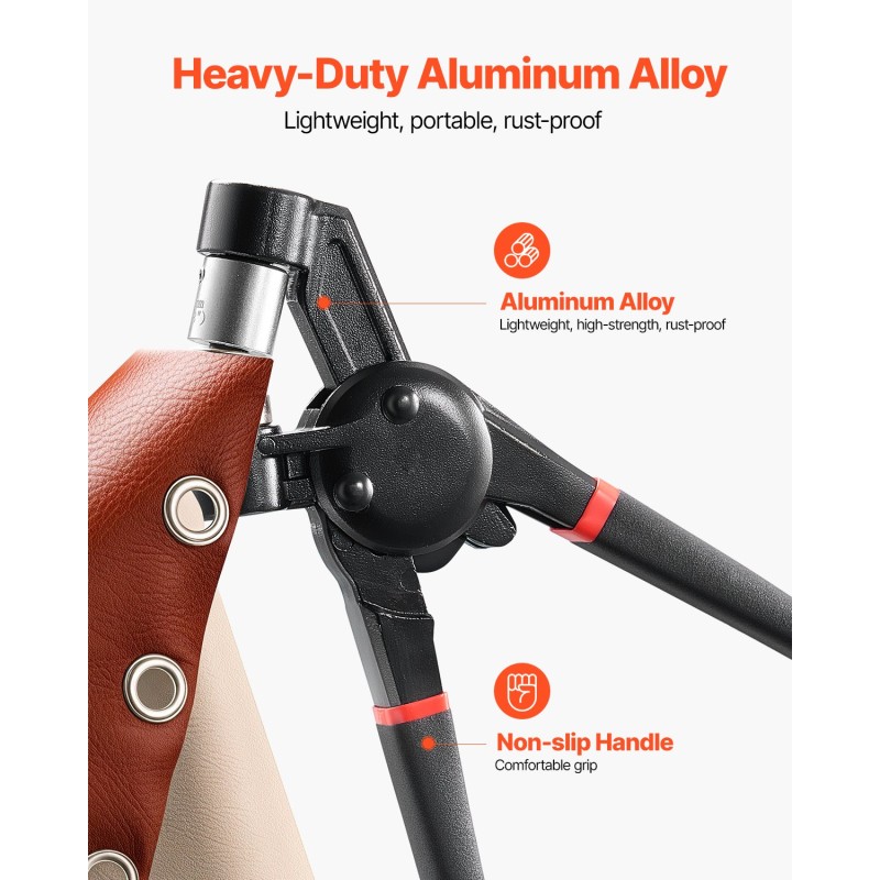 Purjerenkassarja alumiiniseosrunko 12 mm purjerenkaat 500 kpl nahka- ja kangasprojekteihin