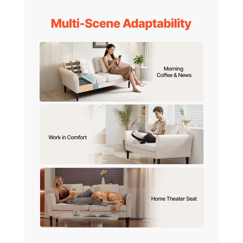 kaksipaikkainen samettisohva valkoinen kompakti tukevarunkoinen pieniin asuntoihin