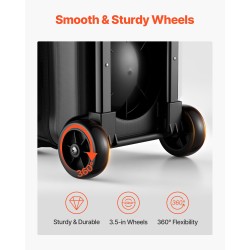 Keilapallolaukku 600D Oxford-kangas kahdelle pallolle rullilla teleskooppikahvalla kenkälokerolla