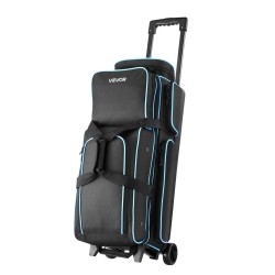 Keilapallolaukku 3 pallolle 600D Oxford PVC vesitiivis pyörillä kenkäosastolla