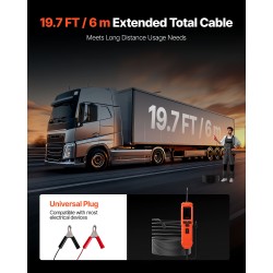 Auton virtapiiritesteri fosforipronssinen mittapää 7 testitilaa 6 m johto