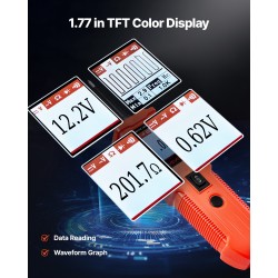 Ajoneuvojen virtapiiritesteri 5 testitilaa TFT värinäyttö fosforipronssikoetin ABS-kuori 6 m jatkokaapeli