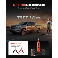 Ajoneuvojen piirientesteri ABS-kuorinen 6–36 V DC 4 m kaapelilla LED-näytöllä