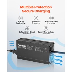 12V LiFePO4-laturi 10A 14,6V alumiinikuori veneisiin ja matkailuautoihin