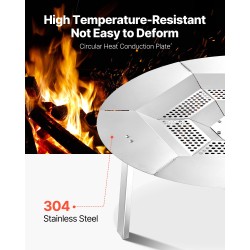 Tulipesän lämmönheijastin 304 ruostumatonta terästä halkaisija 685 mm korkeus 254 mm