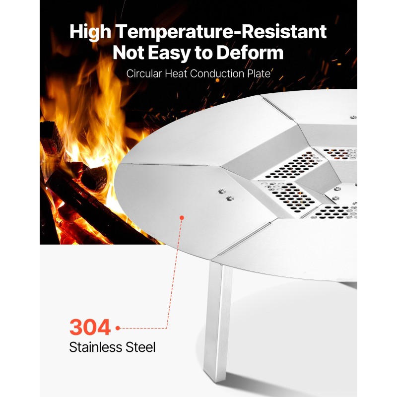 Tulipesän lämpösuoja 304-ruostumattomasta teräksestä halkaisija 635 mm