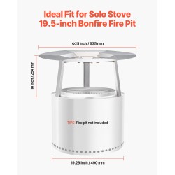 Tulipesän lämpösuoja 304-ruostumattomasta teräksestä halkaisija 635 mm