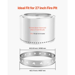 Tulipesän jalusta 430-ruostumaton teräs 587 mm halkaisija kevyt ulkokäyttöön