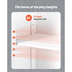 Lattialla seisova kaappi valkoinen 4-tasoinen P2 MDF kylpyhuoneeseen