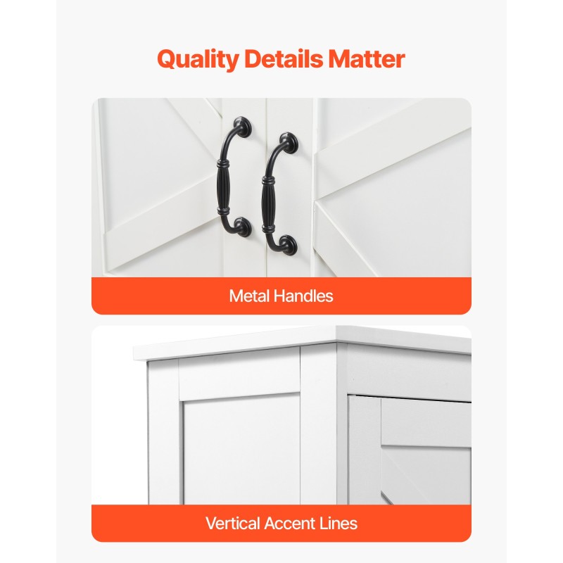 Lattialla seisova kaappi valkoinen 4-tasoinen P2 MDF kylpyhuoneeseen