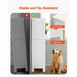 Lattiakaappi kylpyhuoneeseen 4-tasoinen P2 MDF valkoinen kahdella ovella kahdella laatikolla