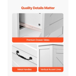 Lattiakaappi kylpyhuoneeseen 4-tasoinen P2 MDF valkoinen kahdella ovella kahdella laatikolla