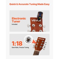 Dreadnought-mallinen akustinen kitara 41 tuumaa kuusikansi mahongin pohja ruusupuu otelauta aloittelijoille