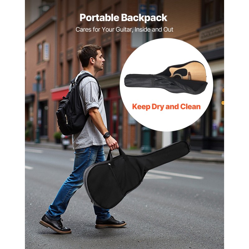 Akustinen kitara 41-tuumainen lovella varustettu kuusikansi mahonkinen pohja ruusupuinen otelauta