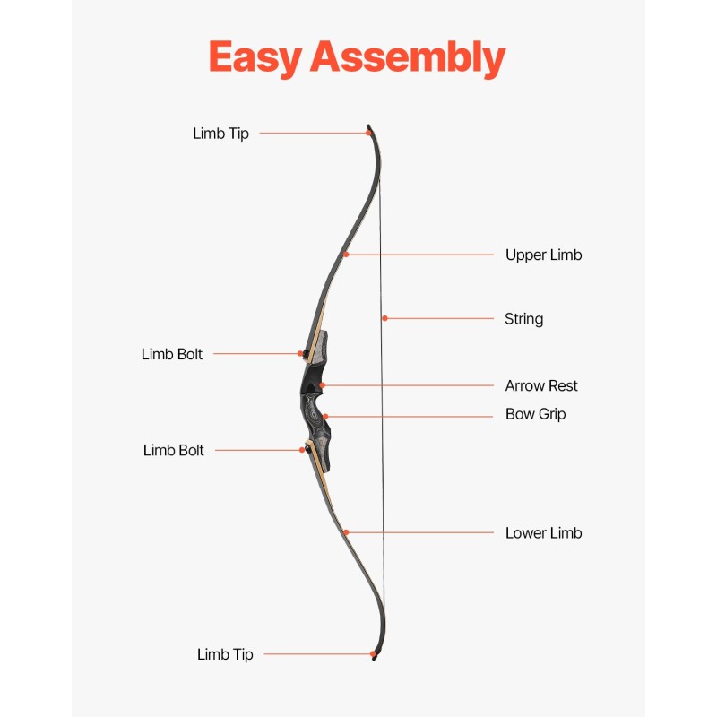 Recurve-jousi ja nuolisetti oikeakätinen täyspuinen 1524 mm 30 paunaa