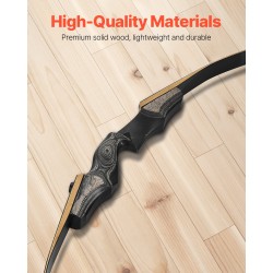 Recurve-jousi ja nuolisetti oikeakätinen täyspuinen 1524 mm 30 paunaa