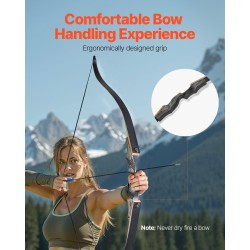 Recurve-jousipaketti massiivipuinen purettava 1524 mm 15,88 kg oikeakätinen nuolisetti