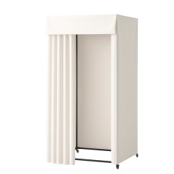 Sovitushuone yhden hengen paksut polyesteriverhot Q195 teräsrunko pyörillä