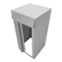 Siirrettävä yhden hengen sovitushuone Q195-rautarunko polyesteriverho 99×99×198 cm