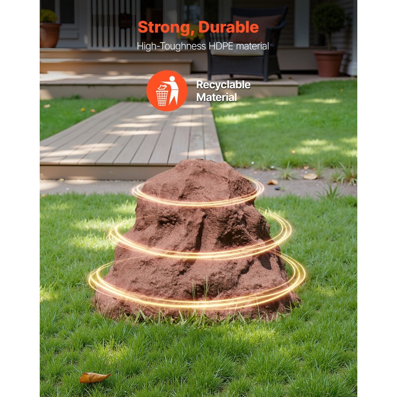 Keinotekoinen pieni kivipeite polyeteenihartsista maakiilat mukana kaivojen peittämiseen