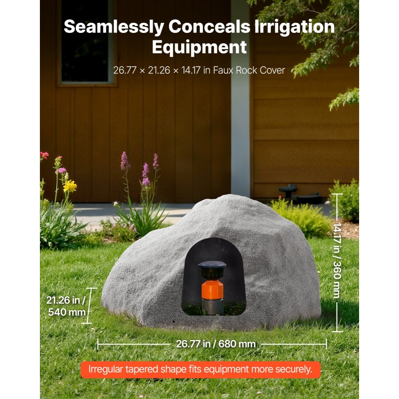 Keinotekoinen polyeteeninen keskikokoinen kivikupu kaivonkansien peittämiseen mukana maakiilat