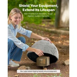 Keinotekoinen polyeteenikivikansi koko S 460 x 390 x 280 mm