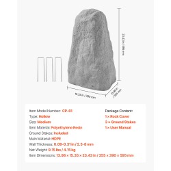 Tekokivikansi polyeteeni keskikokoinen kaivonkansien ja putkien peittamiseen