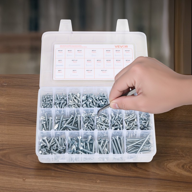 Pultti- ja mutterilajitelma 2250 osaa metriset ja tuumaiset seosteräksiset sinkityt säilytyslaatikoilla