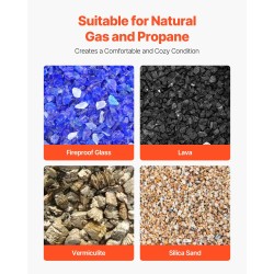 Keraamiset tulikivet 30 kpl keraamista kuitua 50–76 mm sisä- ja ulkokäyttöön