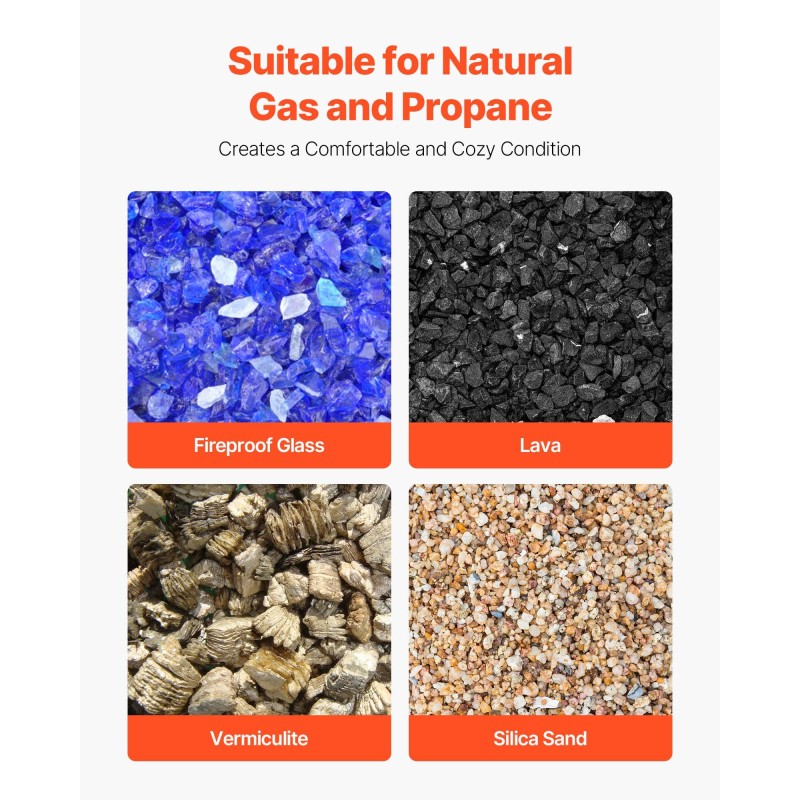 Keraamiset tulikivet 30 kpl keraamista kuitua 50–76 mm sisä- ja ulkokäyttöön