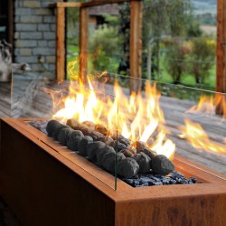 Keraamiset tulikivet keraamisesta kuidusta 25 kpl musta kestää 800 °C