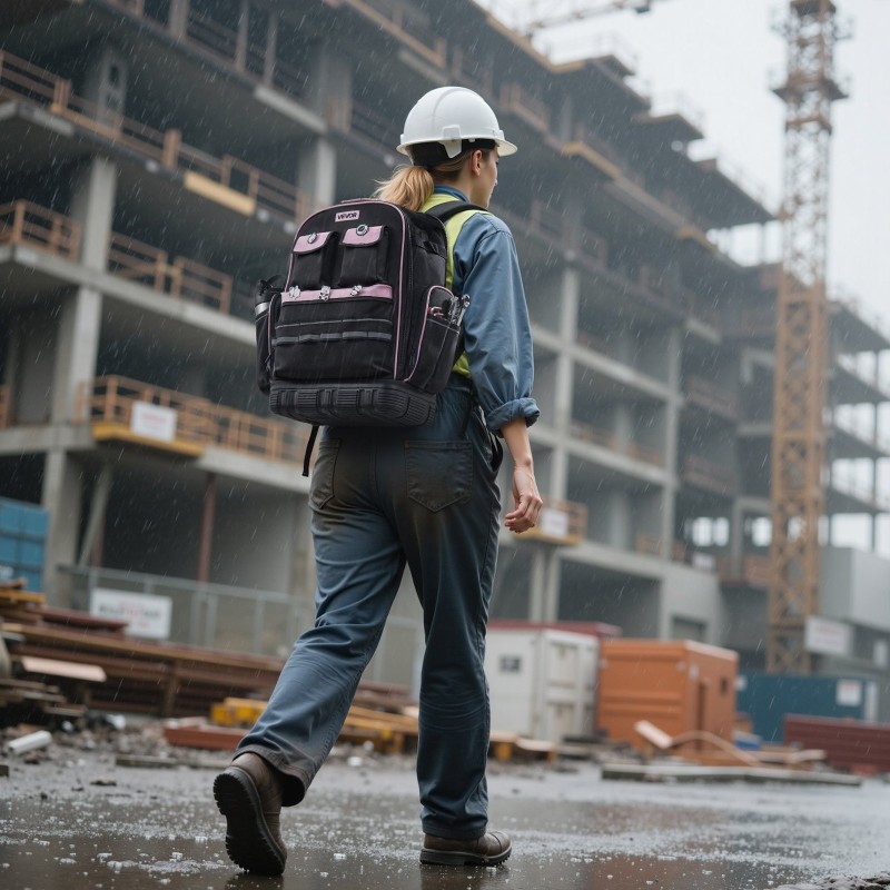 Työreppu 56 taskua 600D ja 1680D polyesteri oxford kangas kannettavalle tietokoneelle